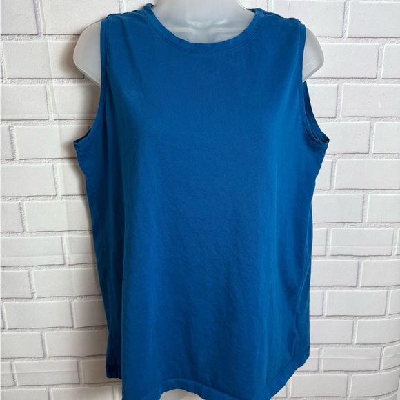 Lands' End floral Yellow and blue women’s cotton Tops Bundle of 2/size M - Picture 7 of 13